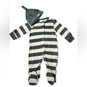 Bagley Mischa Striped Kids One Piece with Hat